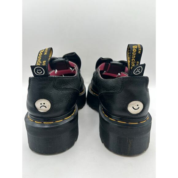 Dr. Martens x Lazy Oaf Bethan Leather Mary Jane Platform Shoes US 8 Black Bow - Picture 5 of 9